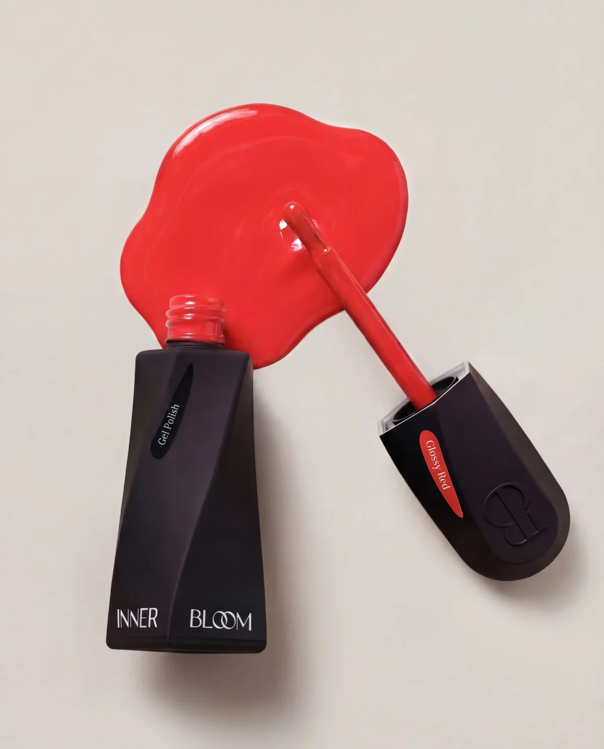5J1A3463_AI3GlossyRed_resized Gel Polish Glossy Red - Evolve - Semi-permanent Nail Polish 10ml