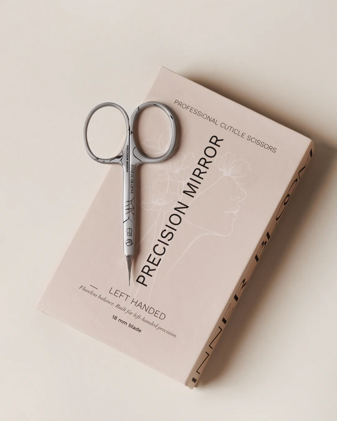 Precision Mirror – Professional Cuticle Scissors (Left-Handed)